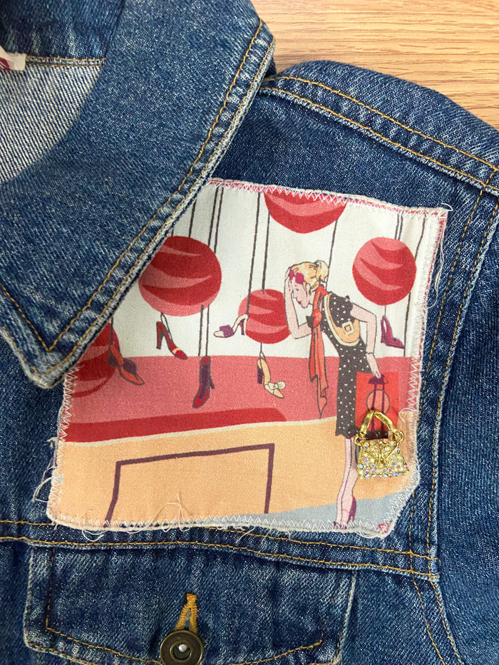 Vintage Jane Elissa Artistic Creations Denim Jacket, Size Small - Deer Creek Mercantile