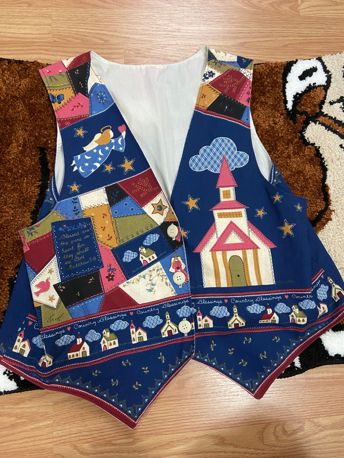 Vintage Country Blessings Vest - Deer Creek Mercantile