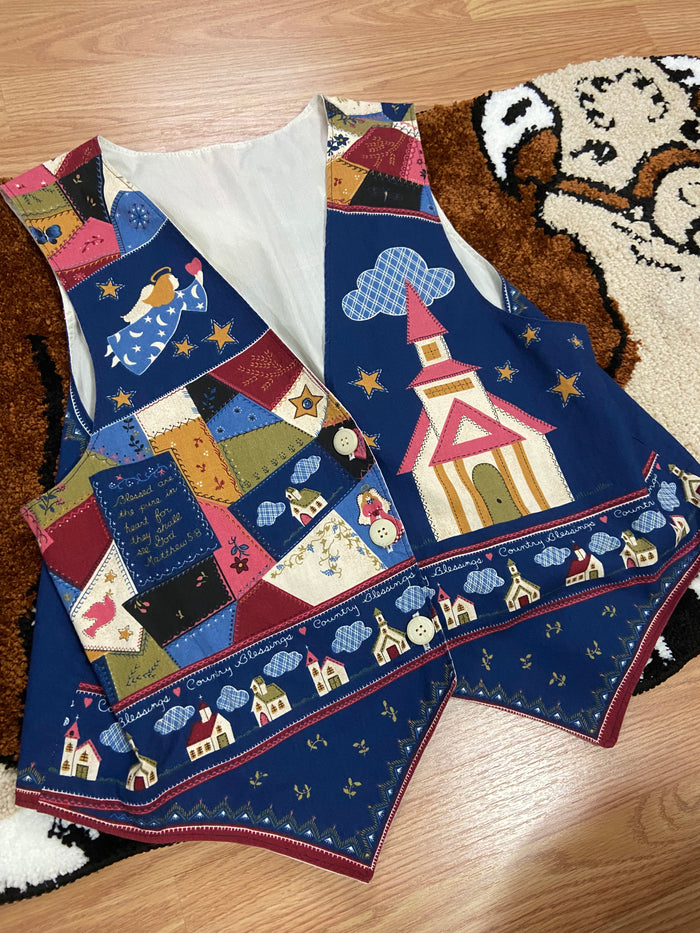 Vintage Country Blessings Vest - Deer Creek Mercantile