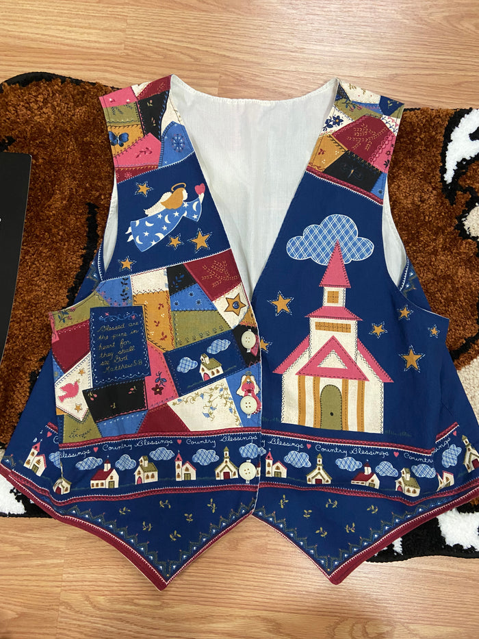 Vintage Country Blessings Vest - Deer Creek Mercantile