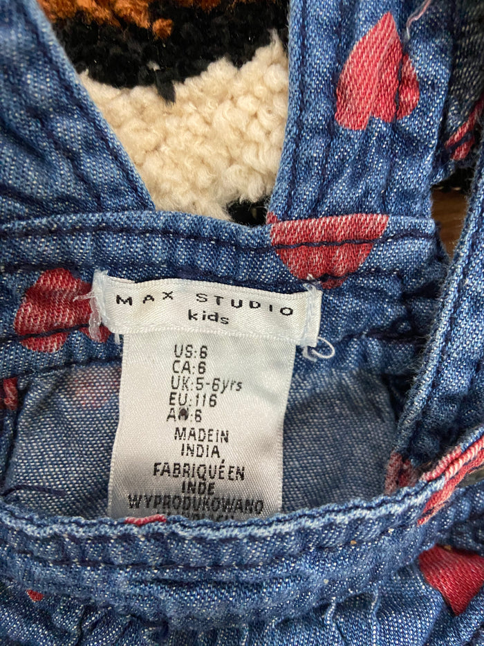 Pre-Loved Max Studio Denim & Heart Dress - Deer Creek Mercantile