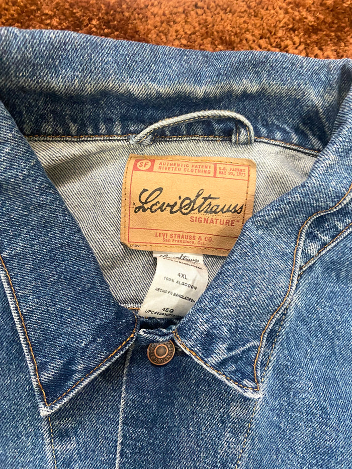 Vintage Levi's Denim Jean Jacket, Big + Tall, Size 4XL - Deer Creek Mercantile