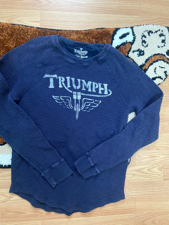 Pre-Loved Lucky Brand x Triumph Motorcycles Long Sleeve Shirt, Size Medium - Deer Creek Mercantile