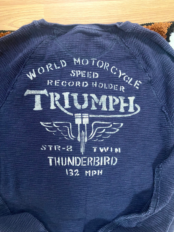 Pre-Loved Lucky Brand x Triumph Motorcycles Long Sleeve Shirt, Size Medium - Deer Creek Mercantile