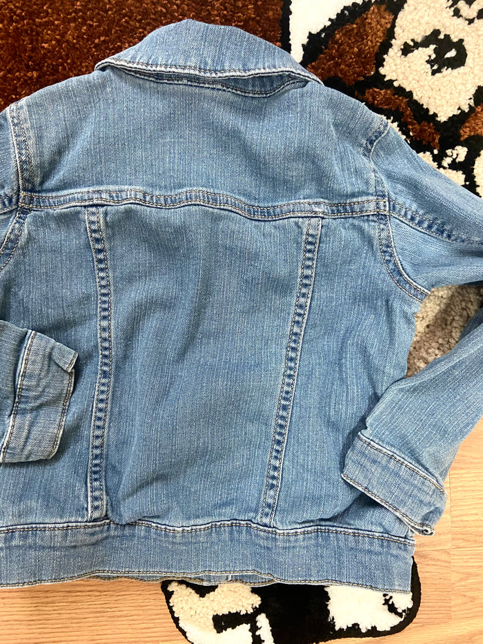Pre-Loved Carters Denim Jacket With Heart, Size 5T - Deer Creek Mercantile