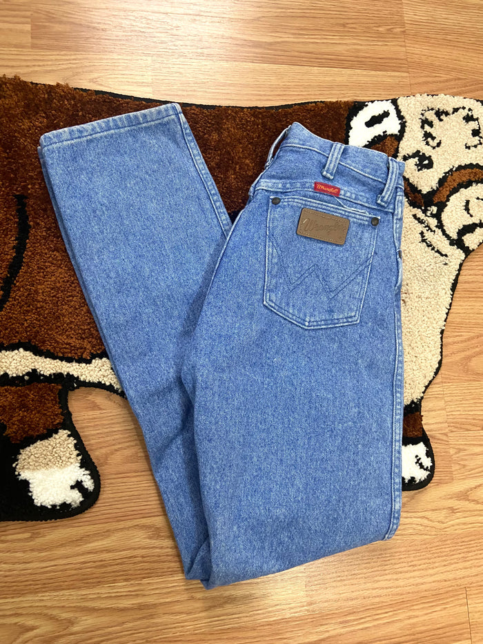 Vintage Women's Wrangler Denim Jeans, Red Tab, USA Made, 26" Waist - Deer Creek Mercantile