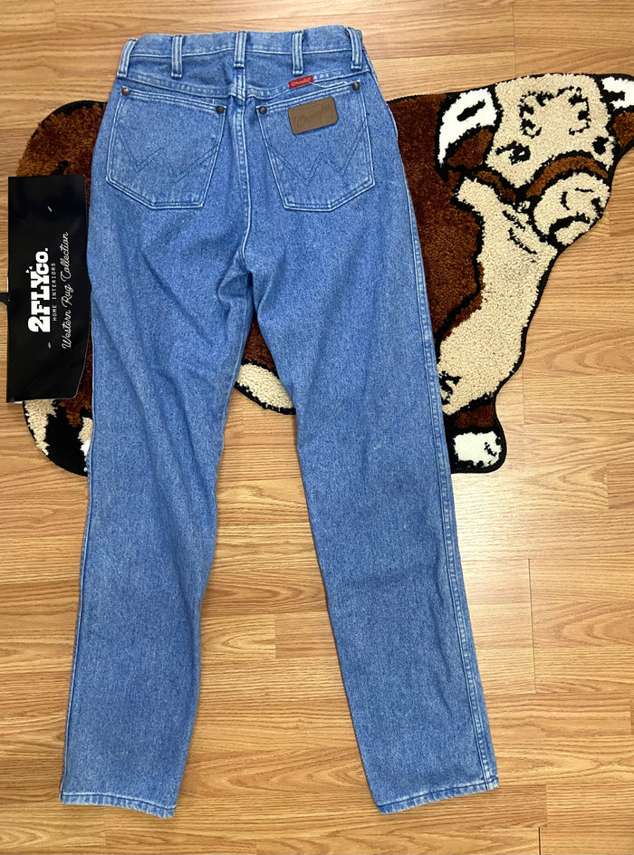 Vintage Women's Wrangler Denim Jeans, Red Tab, USA Made, 26" Waist - Deer Creek Mercantile