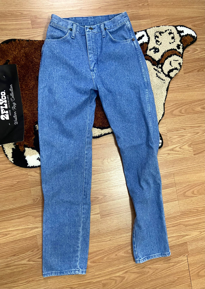 Vintage Women's Wrangler Denim Jeans, Red Tab, USA Made, 26" Waist - Deer Creek Mercantile