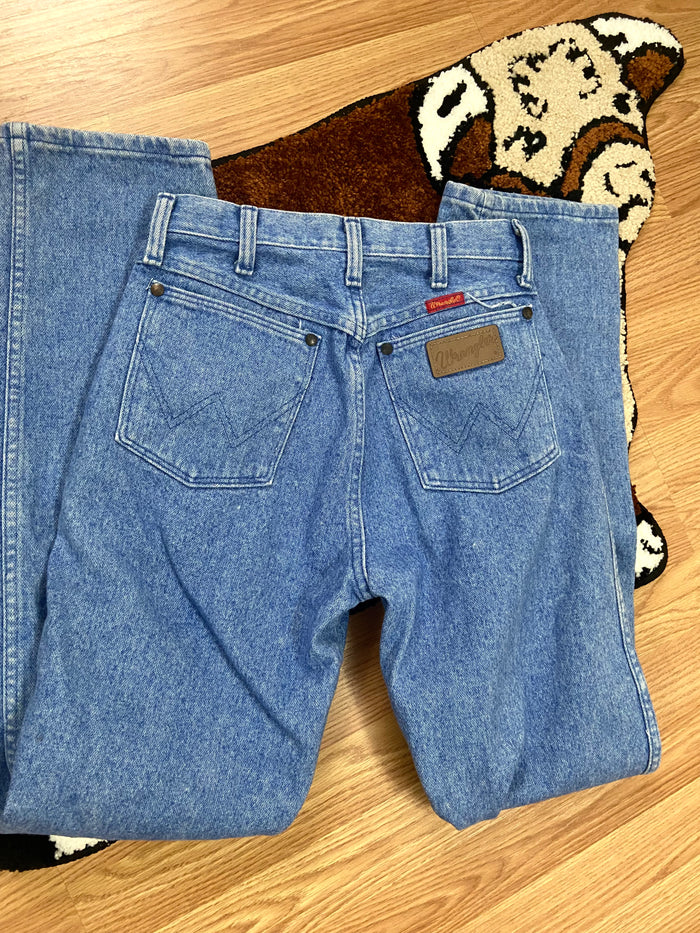 Vintage Women's Wrangler Denim Jeans, Red Tab, USA Made, 26" Waist - Deer Creek Mercantile