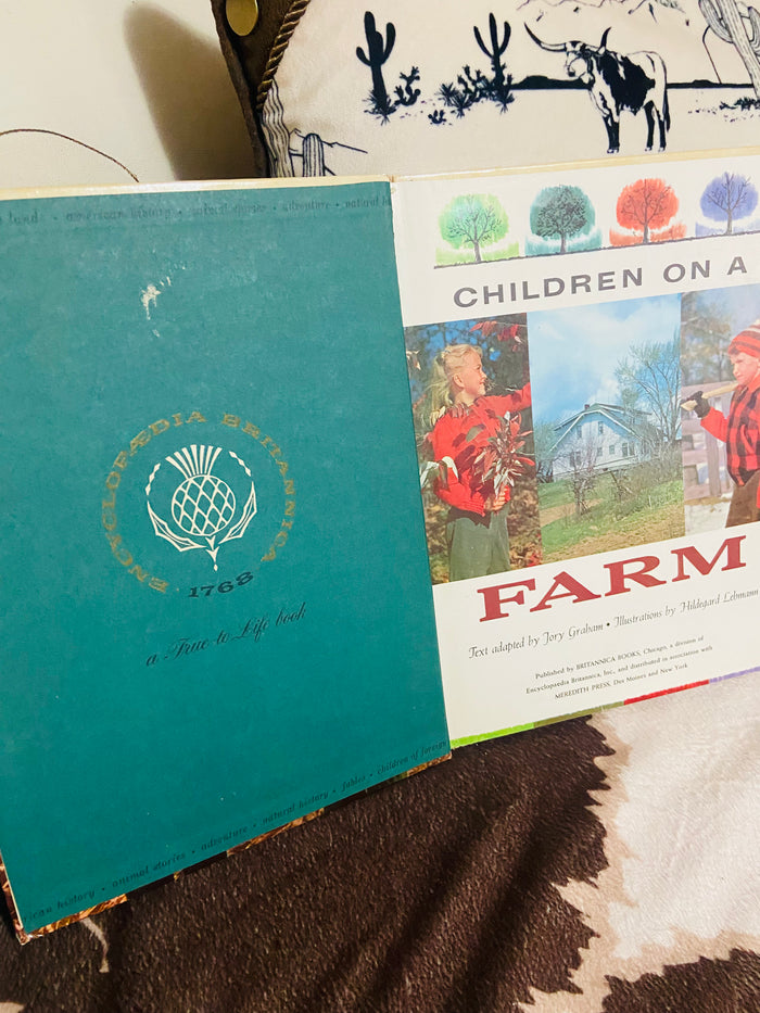Vintage Children on a Farm Encyclopaedia Britannica True to Life Book 1962 - Deer Creek Mercantile