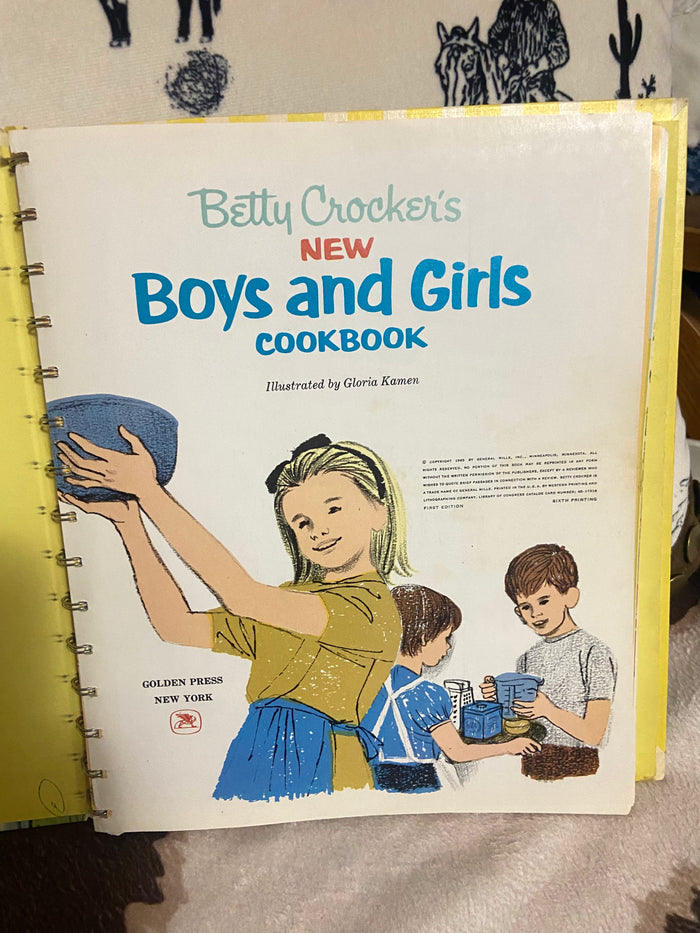 Vintage 1965 1st Edition Betty Crocker's Boys & Girls Cookbook - Deer Creek Mercantile