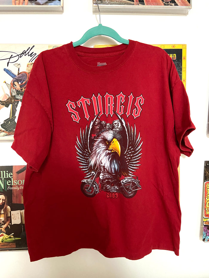 Vintage Sturgis Bike Rally 2009 Graphic Tee, Size XL - Deer Creek Mercantile
