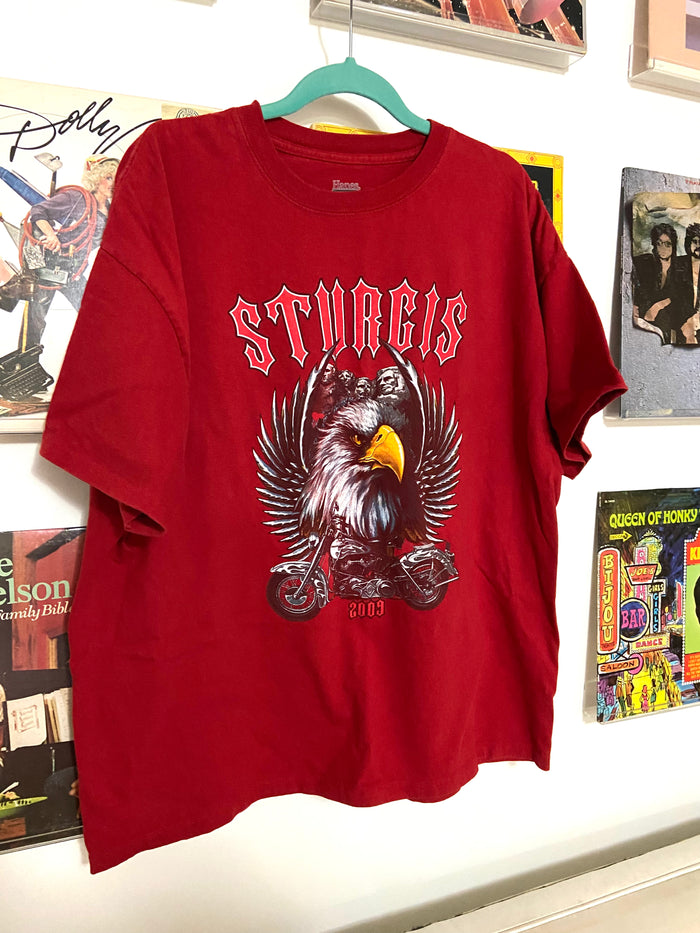 Vintage Sturgis Bike Rally 2009 Graphic Tee, Size XL - Deer Creek Mercantile