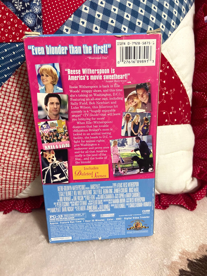 Vintage Legally Blonde 2: Red, White, & Blonde VHS - Deer Creek Mercantile