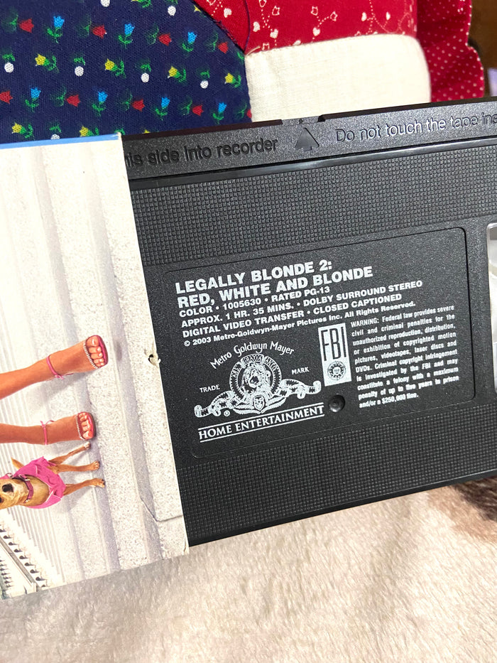 Vintage Legally Blonde 2: Red, White, & Blonde VHS - Deer Creek Mercantile
