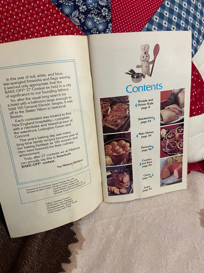 Vintage Grocery Store Booklet: Pilsbury America's Bake Off Cookbook, 1977 - Deer Creek Mercantile