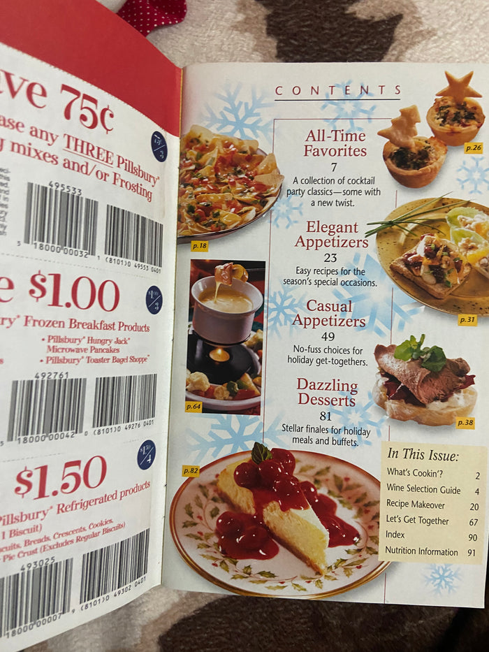 Vintage Grocery Store Cookbook Booklet: Pilsbury Holiday Appetizers - Deer Creek Mercantile