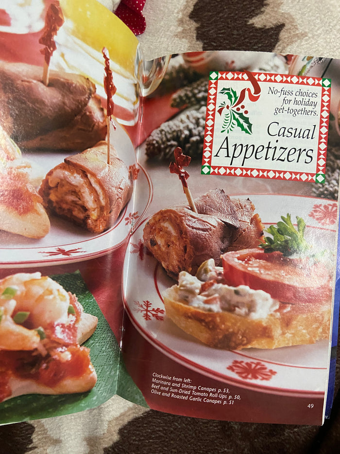 Vintage Grocery Store Cookbook Booklet: Pilsbury Holiday Appetizers - Deer Creek Mercantile