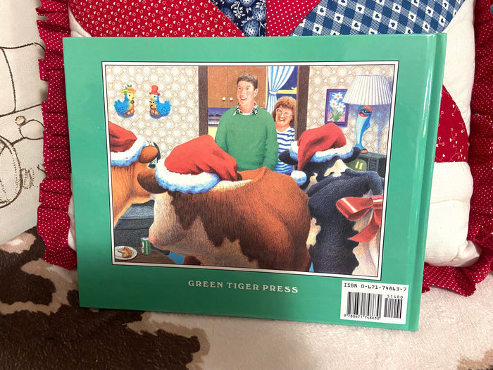 Vintage Santa Cows Christmas Book By Cooper Edens & Daniel Lane, 1991 - Deer Creek Mercantile