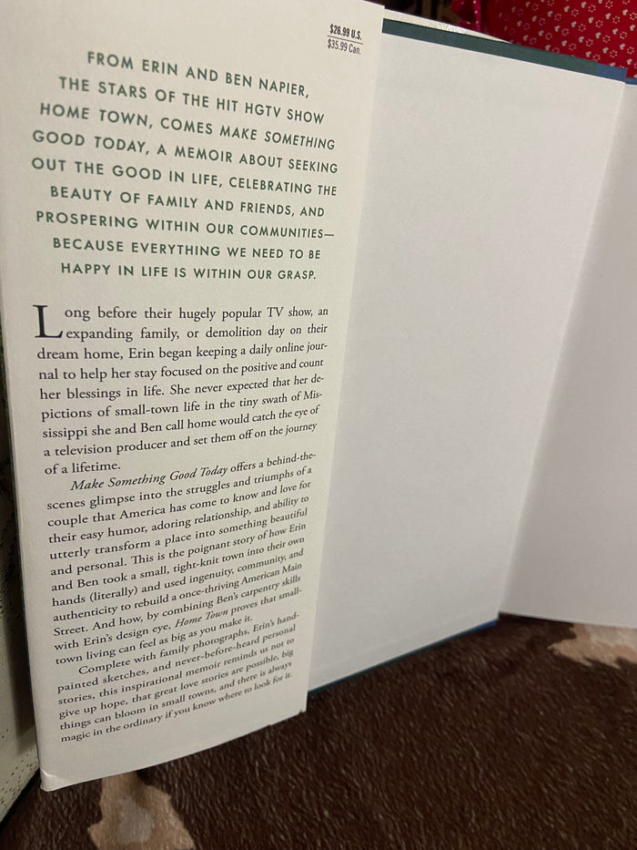 Pre-Loved Autographed Erin & Ben Napier "Hometown" Make Something Good Today Book - Deer Creek Mercantile