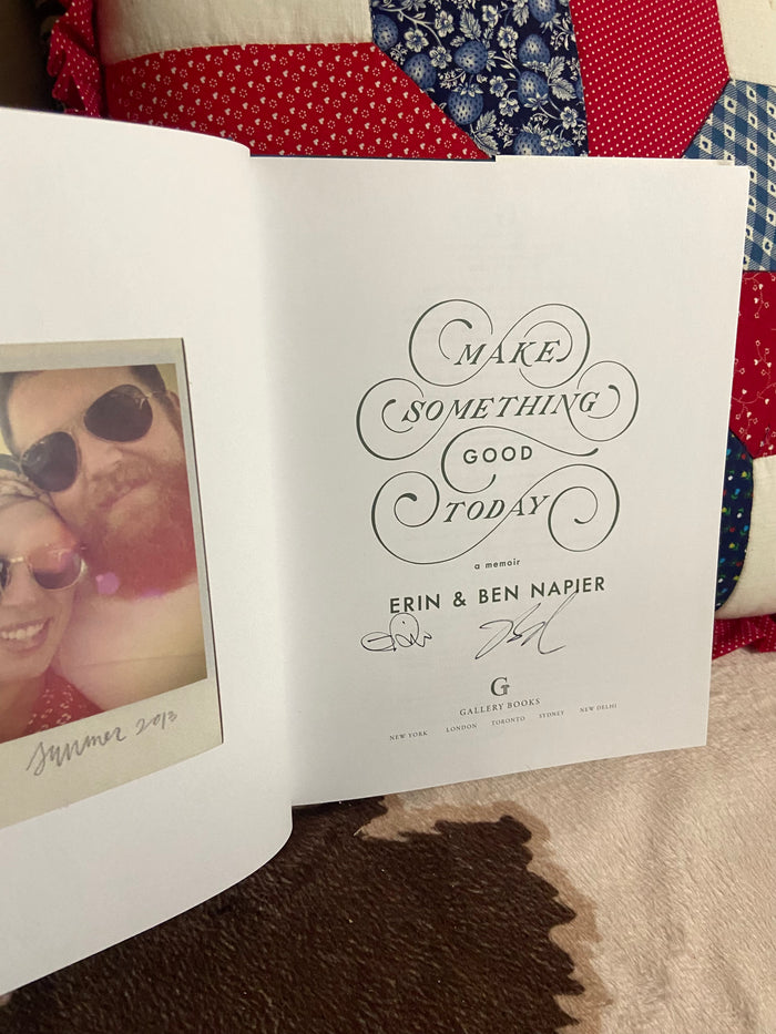 Pre-Loved Autographed Erin & Ben Napier "Hometown" Make Something Good Today Book - Deer Creek Mercantile