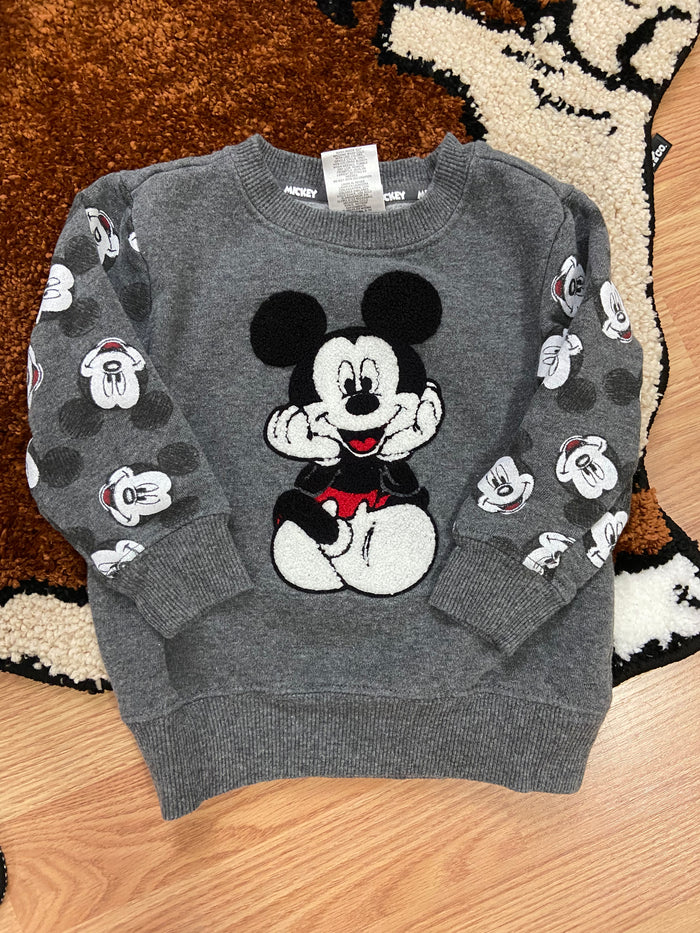 Vintage Micky Mouse Baby Boys Crewneck Sweatshirt, Size 18 Months - Deer Creek Mercantile
