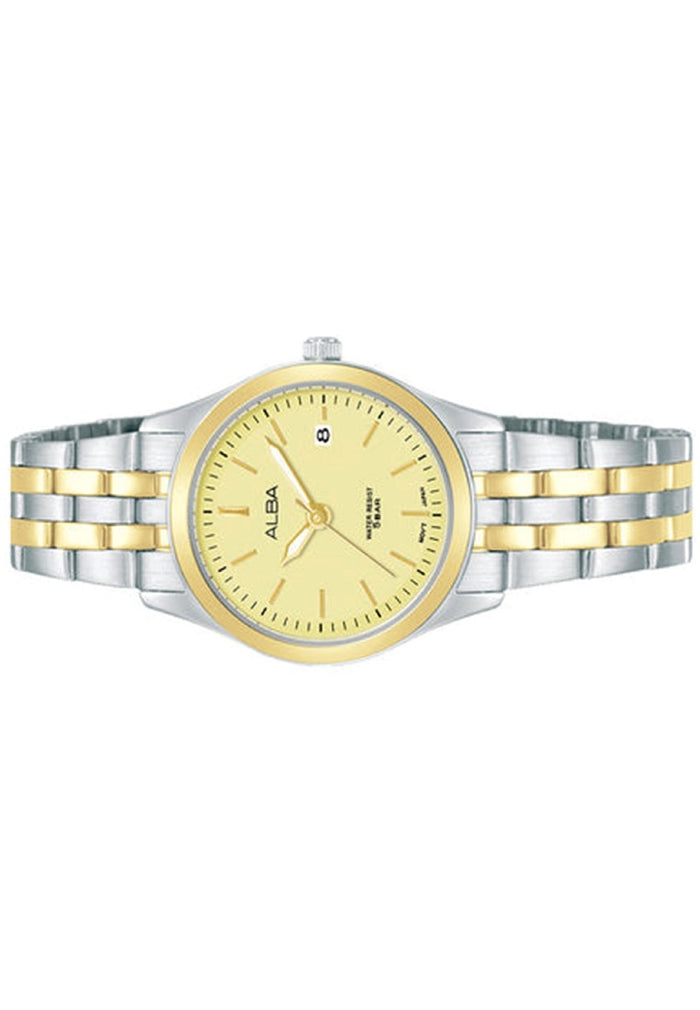 Alba Prestige Luminous Dial Analog Stainless Steel Strap Watch for Women AH7CF8X1-Watch Portal Philippines