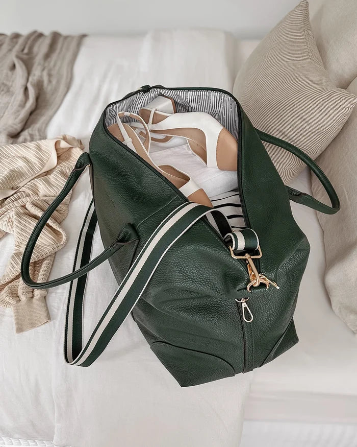 Alexis Stripe Weekender Travel Bag