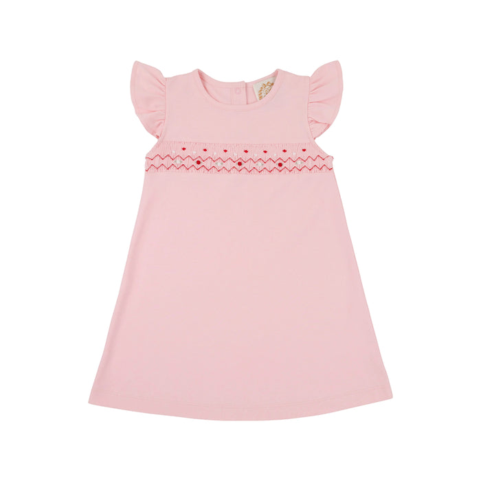 Angel Sleeve Biltmore Dress-Sandpearl Pink