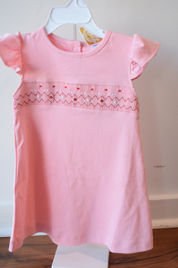 Angel Sleeve Biltmore Dress-Sandpearl Pink