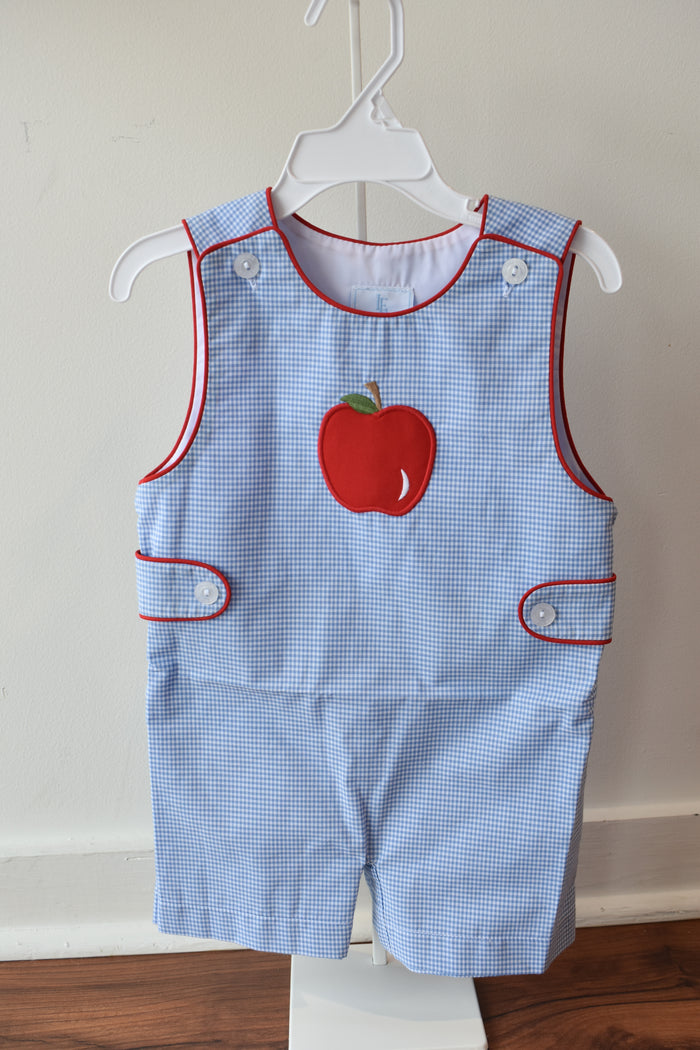 Apple Applique Button Tab Jon Jon