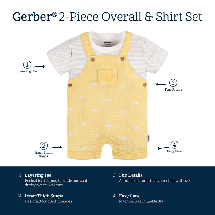 2-Piece Baby Neutral Sunrise Romper and T-Shirt
