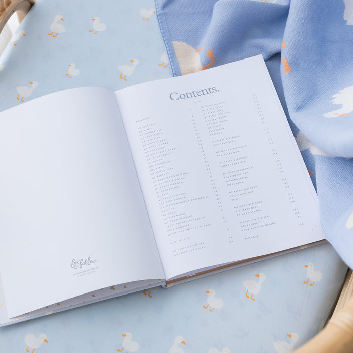 Baby Book Blue Ducks - 3rd Edition - PRE-ORDER (NOVEMBER)