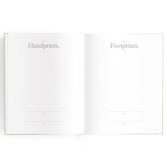Baby Book Sage Stripe - 3rd Edition