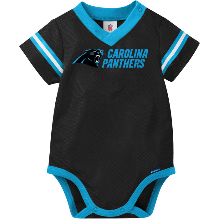 Baby Boys Panthers Short Sleeve Jersey Bodysuit NFL NFL