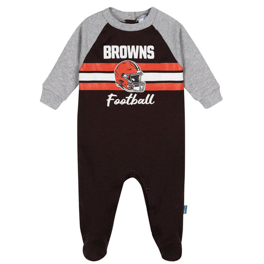Baby Boys Cleveland Browns Footed Pajamas Sleepwear NFL