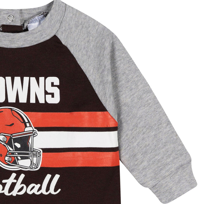 Baby Boys Cleveland Browns Footed Pajamas Sleepwear NFL