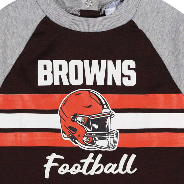 Baby Boys Cleveland Browns Footed Pajamas Sleepwear NFL