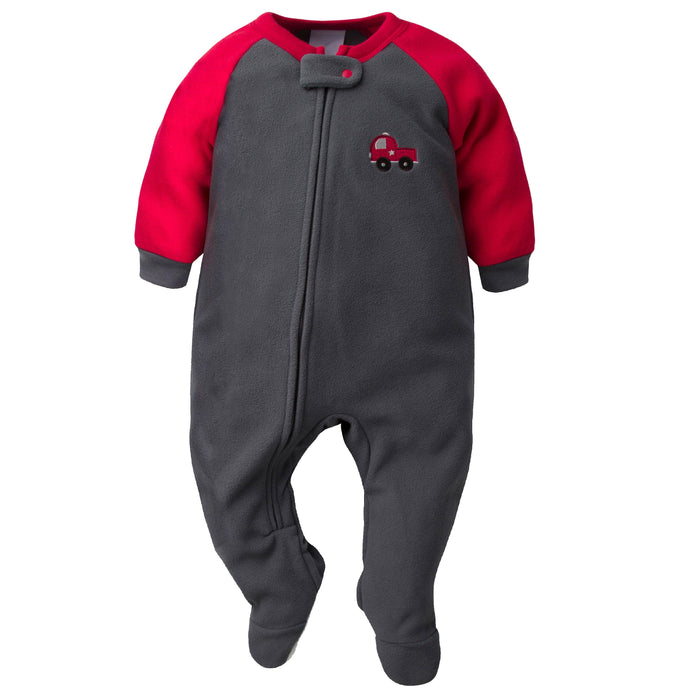 Baby Boys Fire Truck Fleece Pajamas sleepwear Gerber®