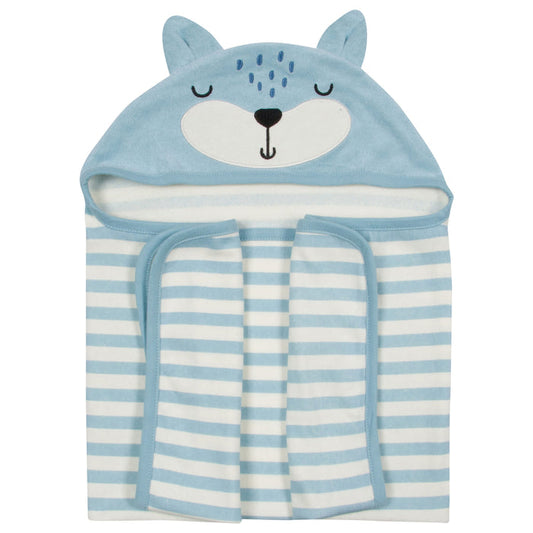 Baby Boys Fox Hooded Bath Wrap