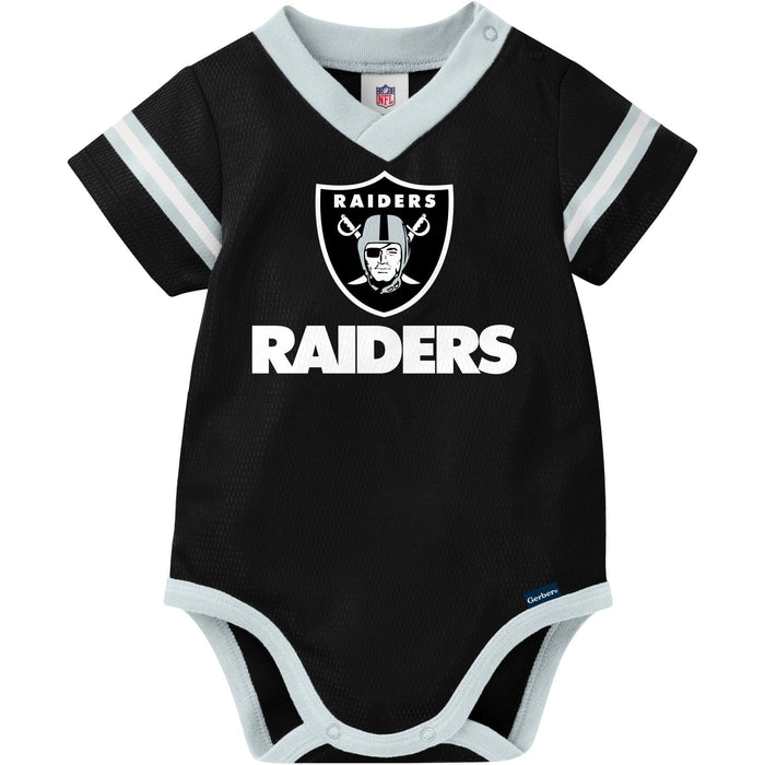 Baby Boys Las Vegas Raiders Jersey Short Sleeve Bodysuit NFL NFL