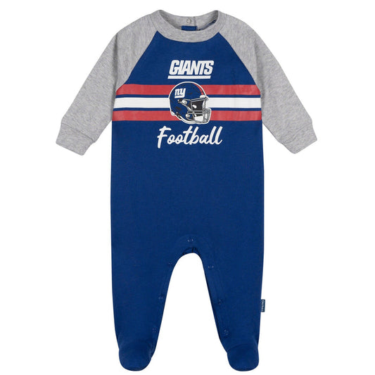 Baby Boys New York Giants Footed Pajamas Sleepwear NFL