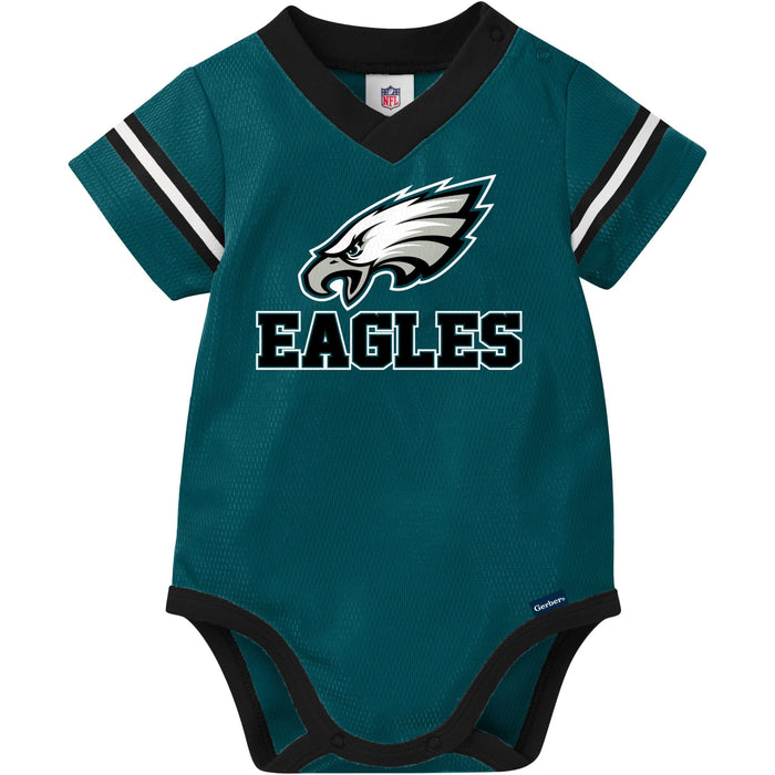 Baby Boys Eagles Short Sleeve Jersey Bodysuit NFL NFL