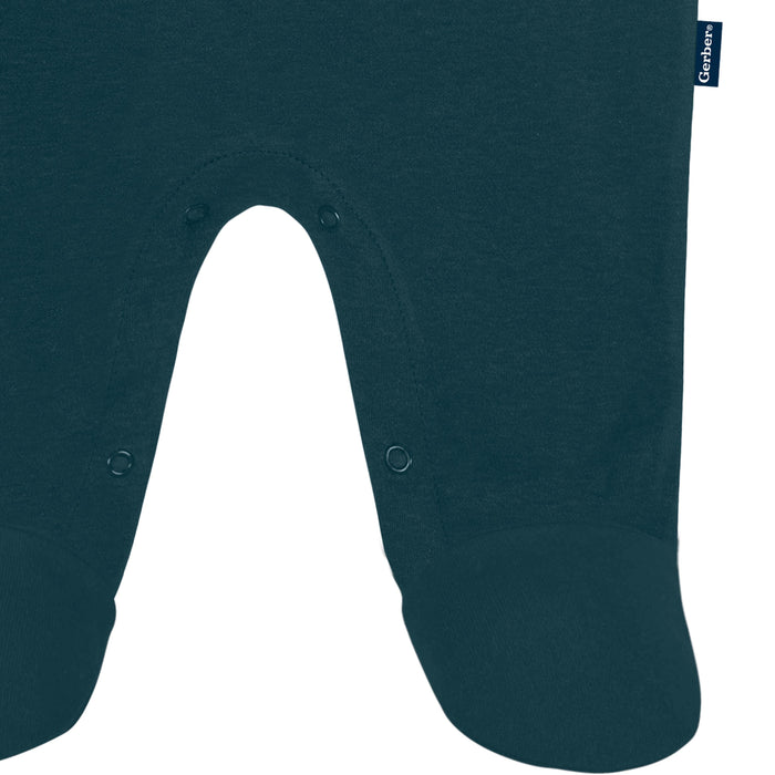 Baby Boys Philadelphia Eagles coverall detail of snaps and foot