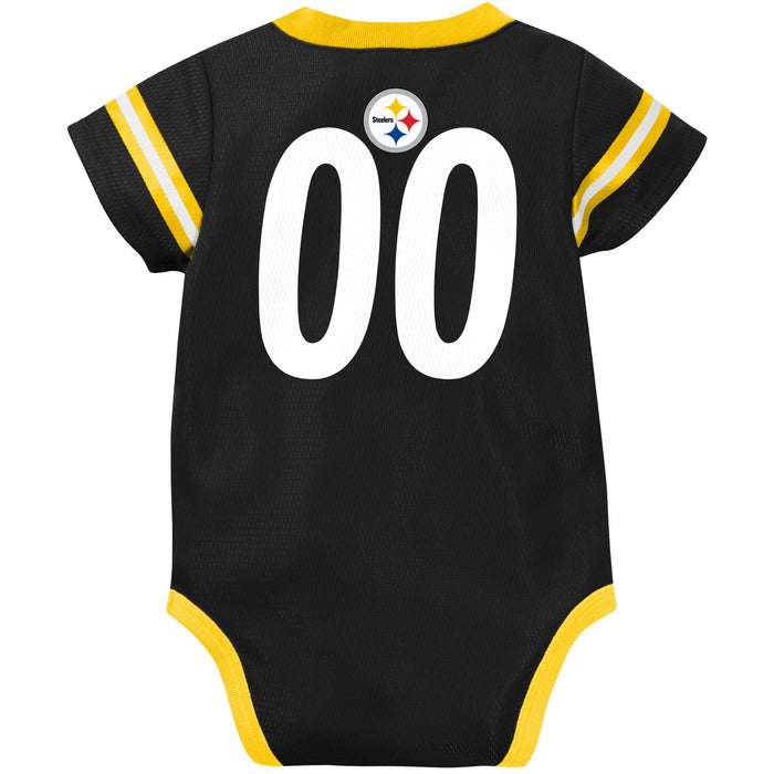 Baby Boys Pittsburgh Steelers Short Sleeve Jersey Bodysuit NFL NFL
