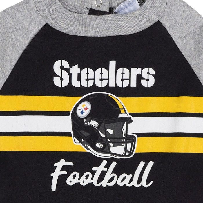 Baby Boys Pittsburgh Steelers Footed Pajamas Sleepwear NFL