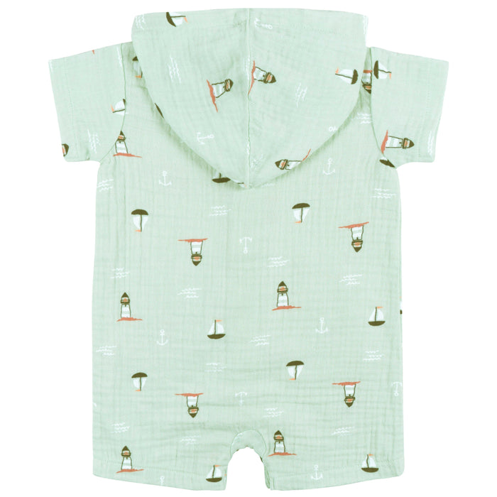 Baby Boys Sea Scene Hooded Romper