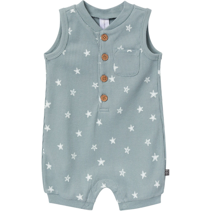 Baby Boys Medium Teal Starfish Sleeveless Romper rompers Modern Moments™ by Gerber®