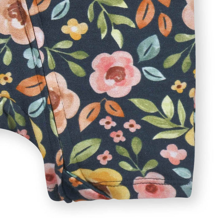 Baby Girls Midnight Floral Buttery-Soft Viscose Made from Eucalyptus Snug Fit Romper
