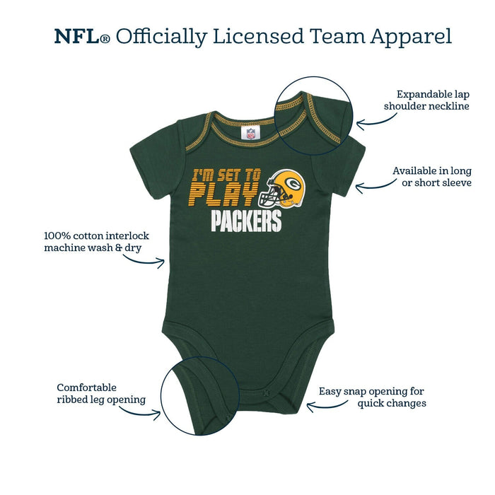 Baby Girls New Orleans Saints 3-Piece Bodysuit, Pant, and Cap Set-Gerber Childrenswear